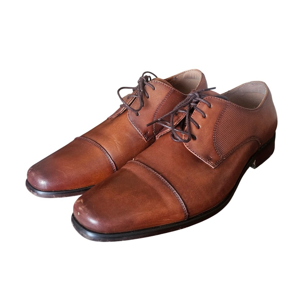 Florsheim Cognac Leather Cap Toe Oxford Dress Shoes Men's 8M